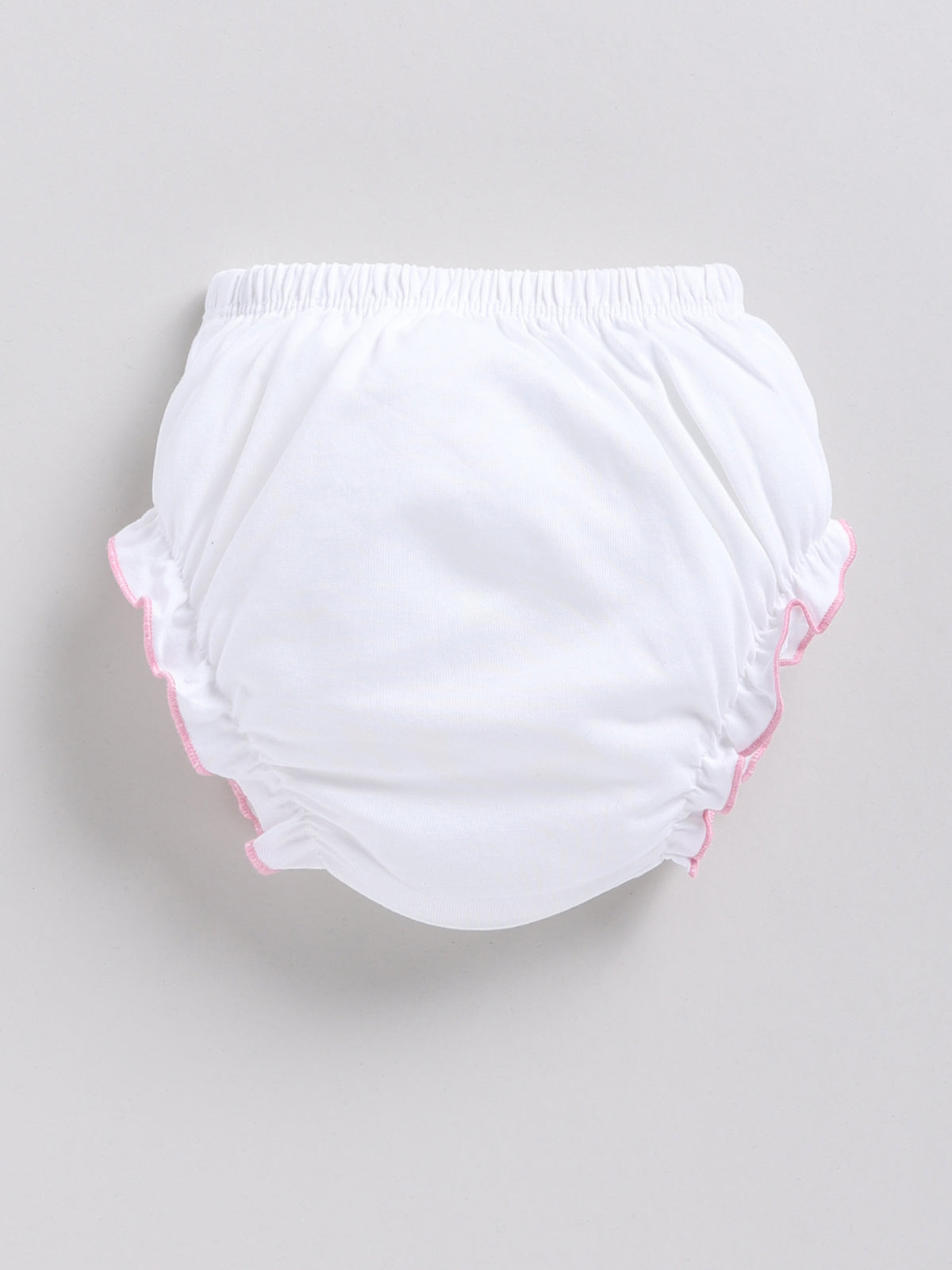Pink Printed Frock Panty Set for Girls by Annie