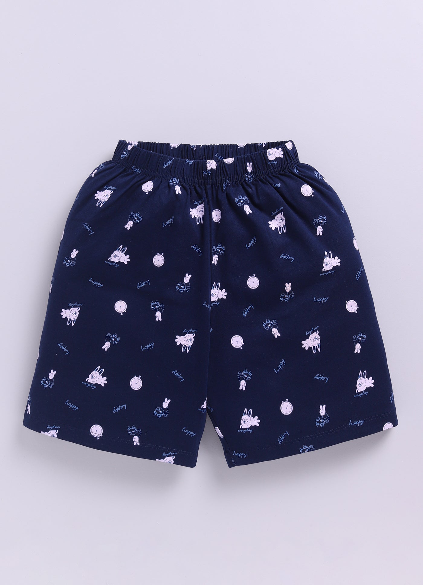 Pink Printed Lounge Wear for Girls by Biskid