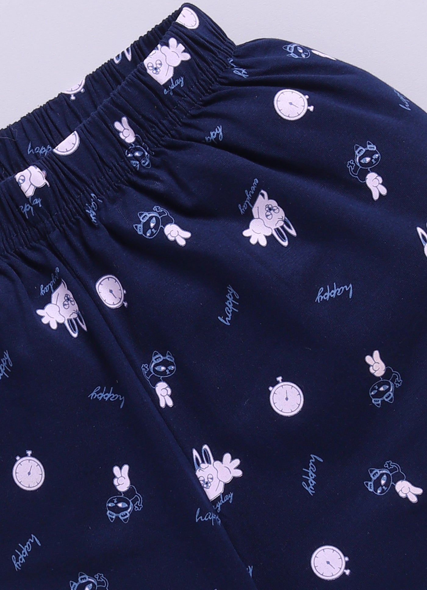 Pink Printed Lounge Wear for Girls by Biskid