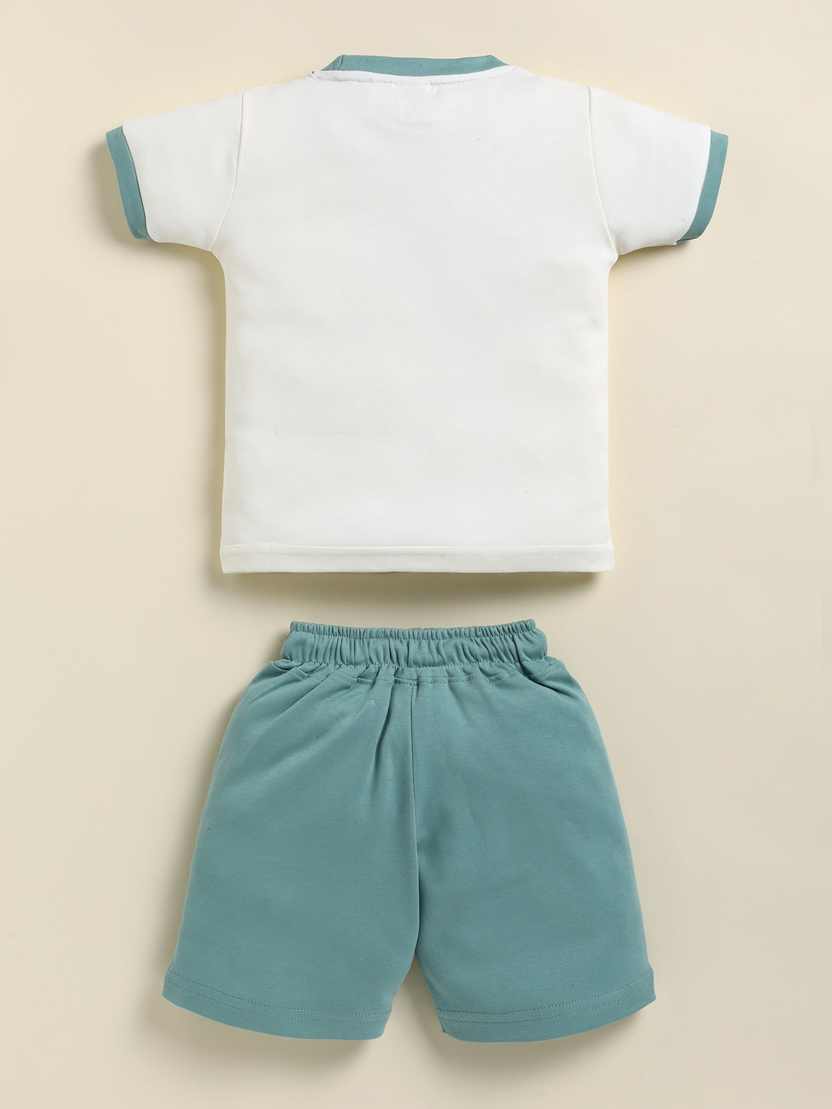 Green Micky Printed T-Shirt Pant Set for Boys by Uno Kids
