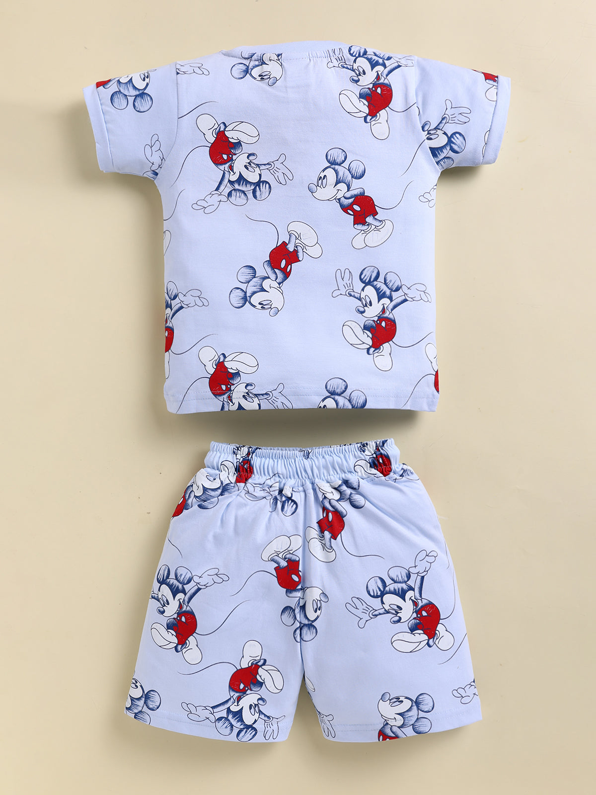 Sky Blue Micky Printed Co-ord Set for Boys by Uno Kids