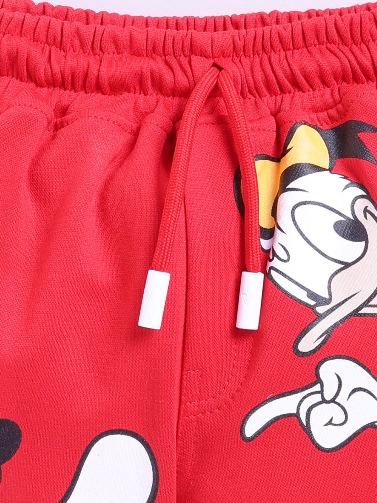 Red Micky Printed T-Shirt Pant Set for Boys by Uno Kids