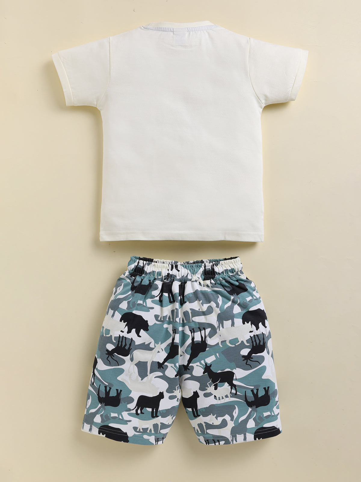 Lime Printed T-Shirt Pant Set for Boys by Uno Kids