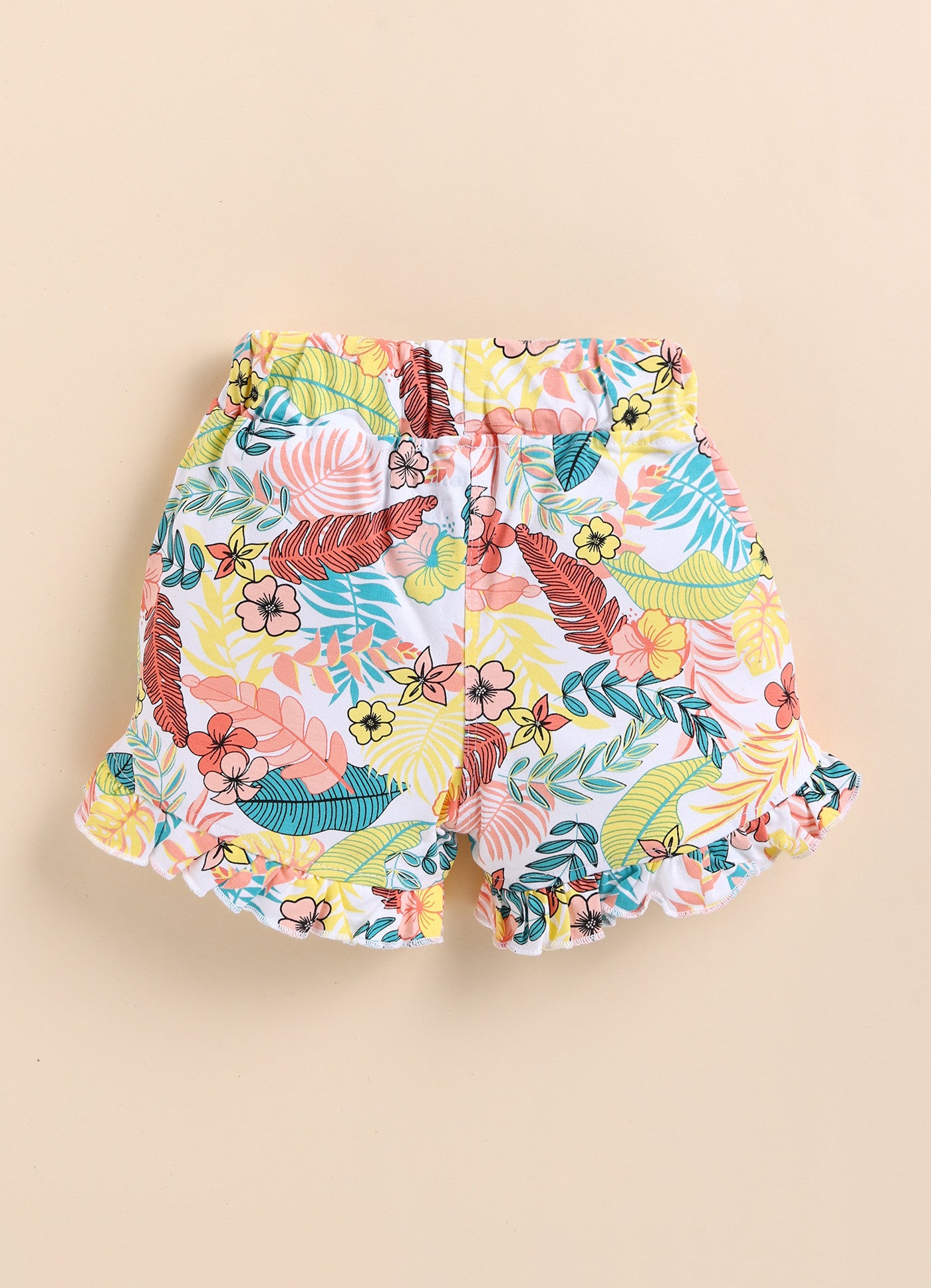 MultiColour Foral Printed Shorts for Girls by Biskid