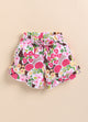 Pink Foral Printed Shorts for Girls by Biskid