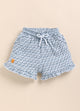 Blue Printed Shorts for Girls by Biskid