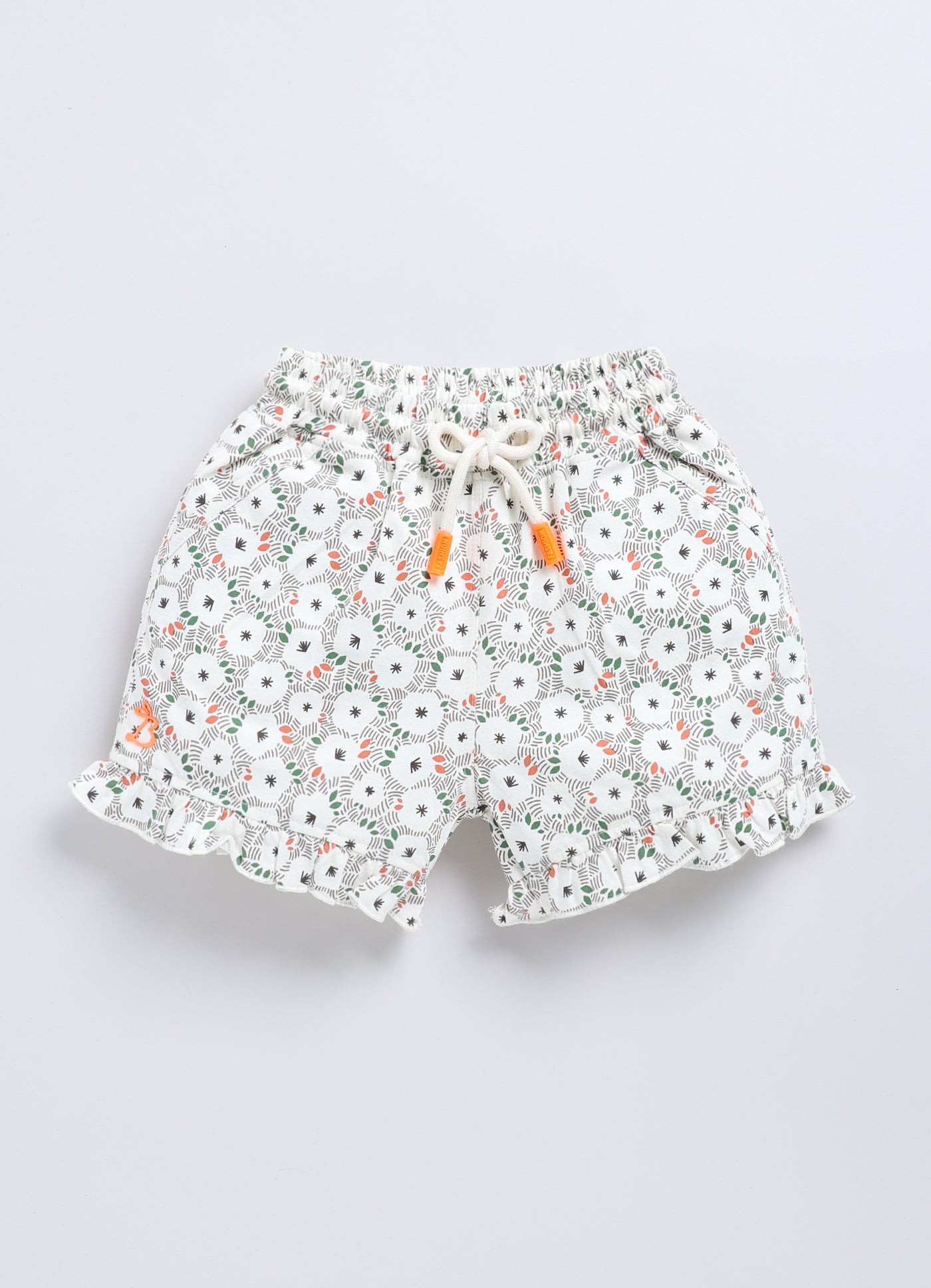 Multicolour Foral Printed Shorts for Girls by Biskid