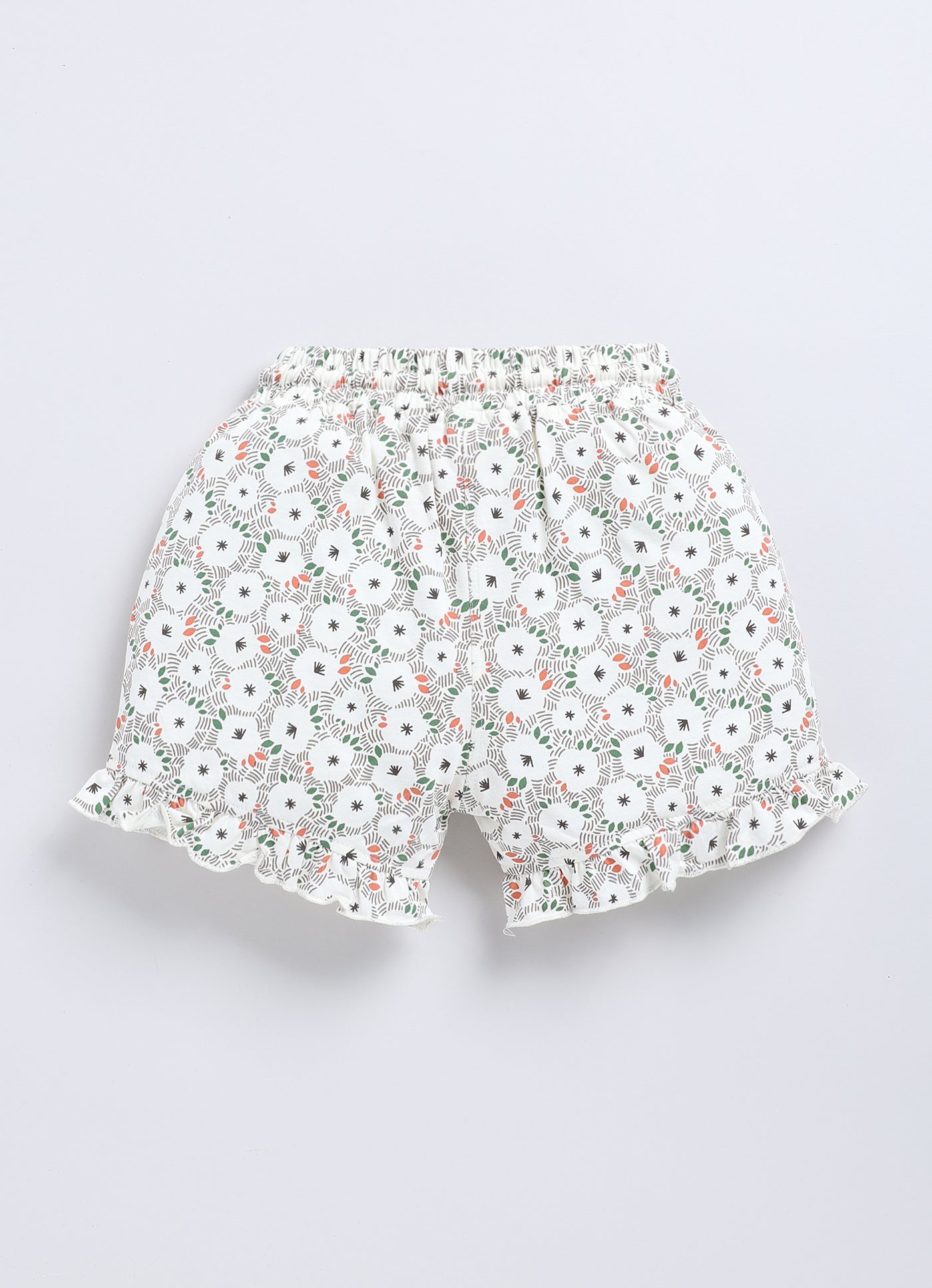 Multicolour Foral Printed Shorts for Girls by Biskid