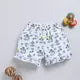 Beige&Blue Foral Printed Shorts for Girls by Biskid
