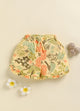 Gold Foral Printed Shorts for Girls by Biskid