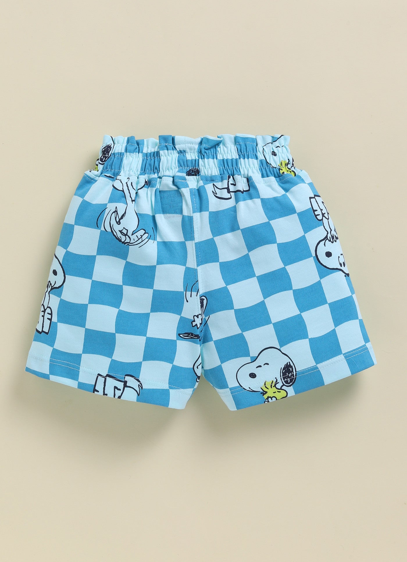 Blue Snoopy Checks for Girls by Biskid