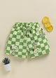 Green Snoopy Checks for Girls by Biskid
