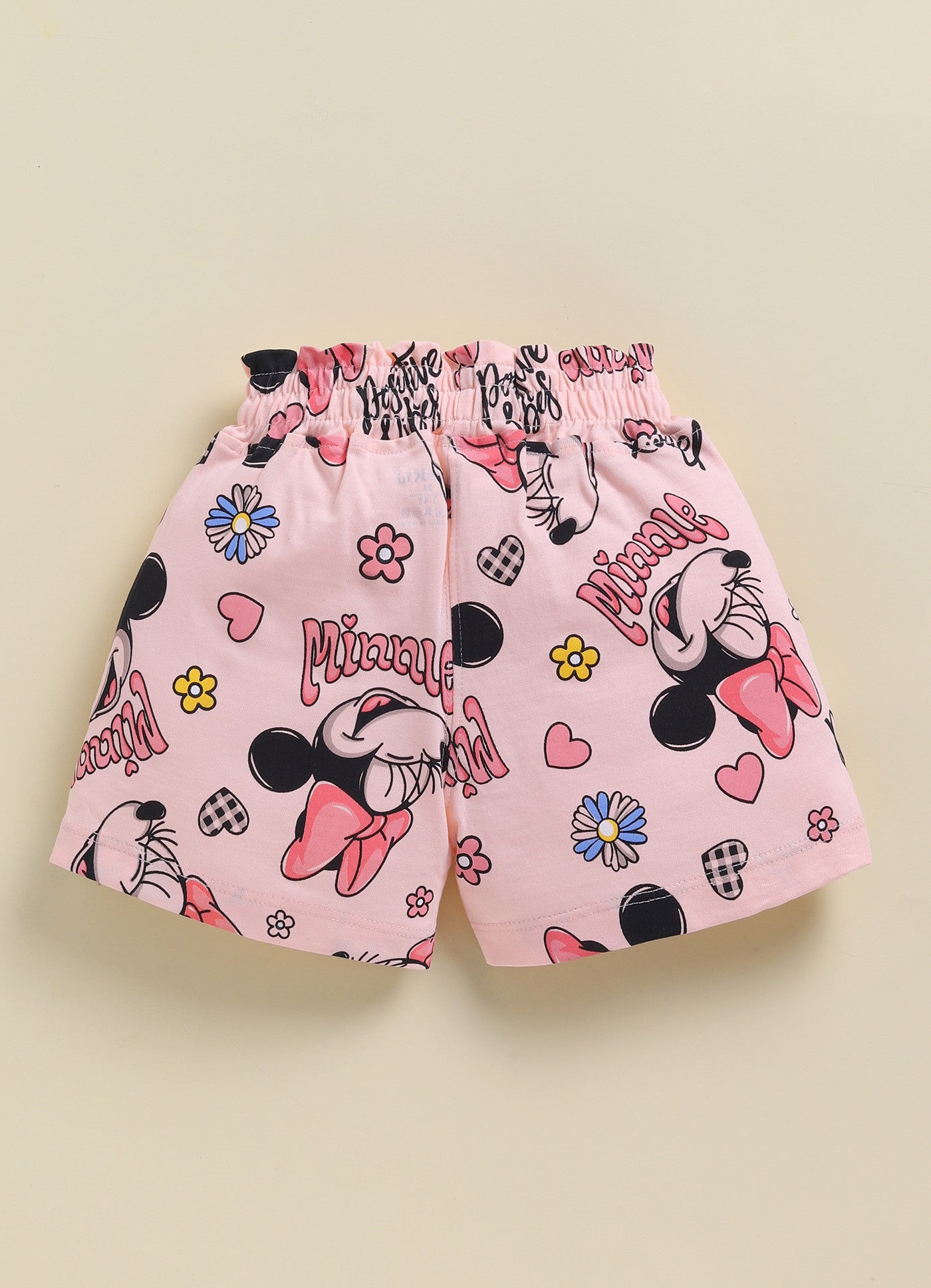 Light Peach Minnie Printed for Girls by Biskid