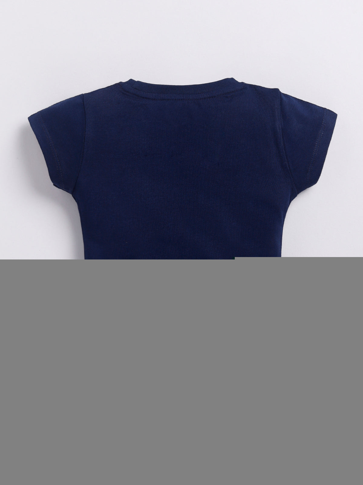Navy Micky Printed Top for Girls by Biskid