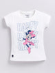OffWhite Micky Printed Top for Girls by Biskid