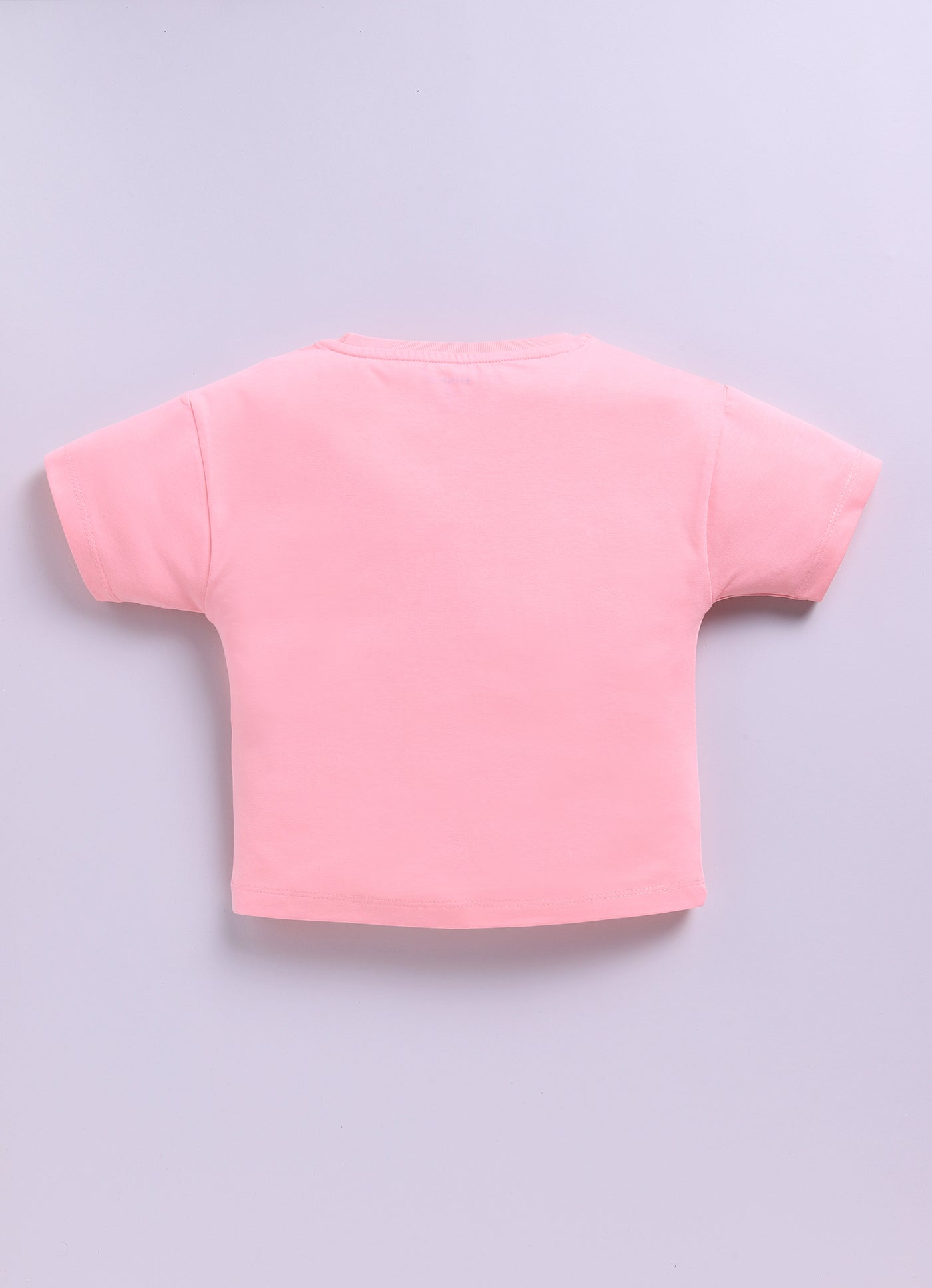Coral Printed Drop Shoulder Top for Girls by Biskid