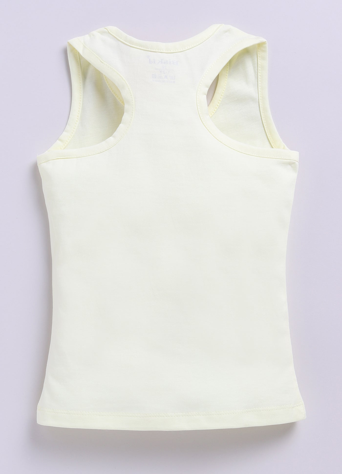 Lemon Minnie Printed T-Back Top for Girls by Biskid