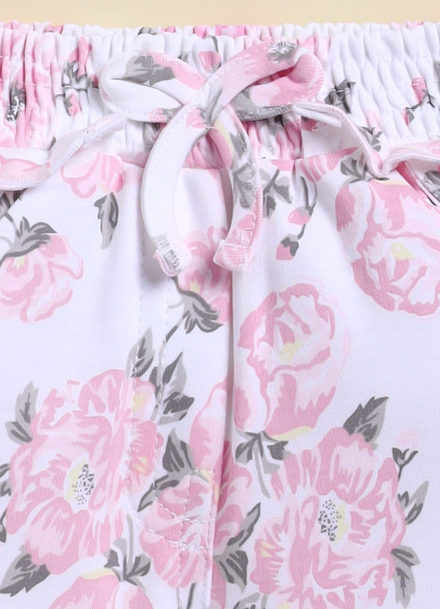 Annie Girls "Happy Little Me" Mouse Top and Floral Shorts Set - Pink