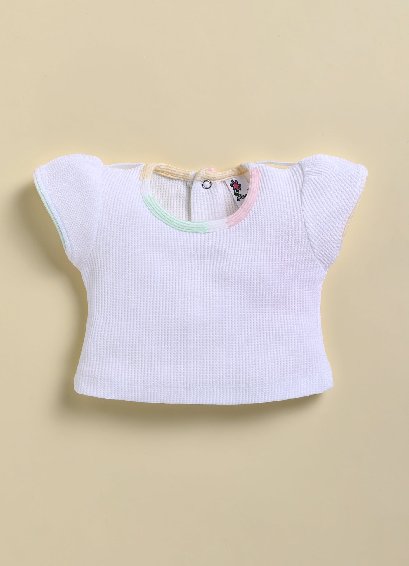 Pink Teddy Face Stripes Jump Suit for Girls by Annie