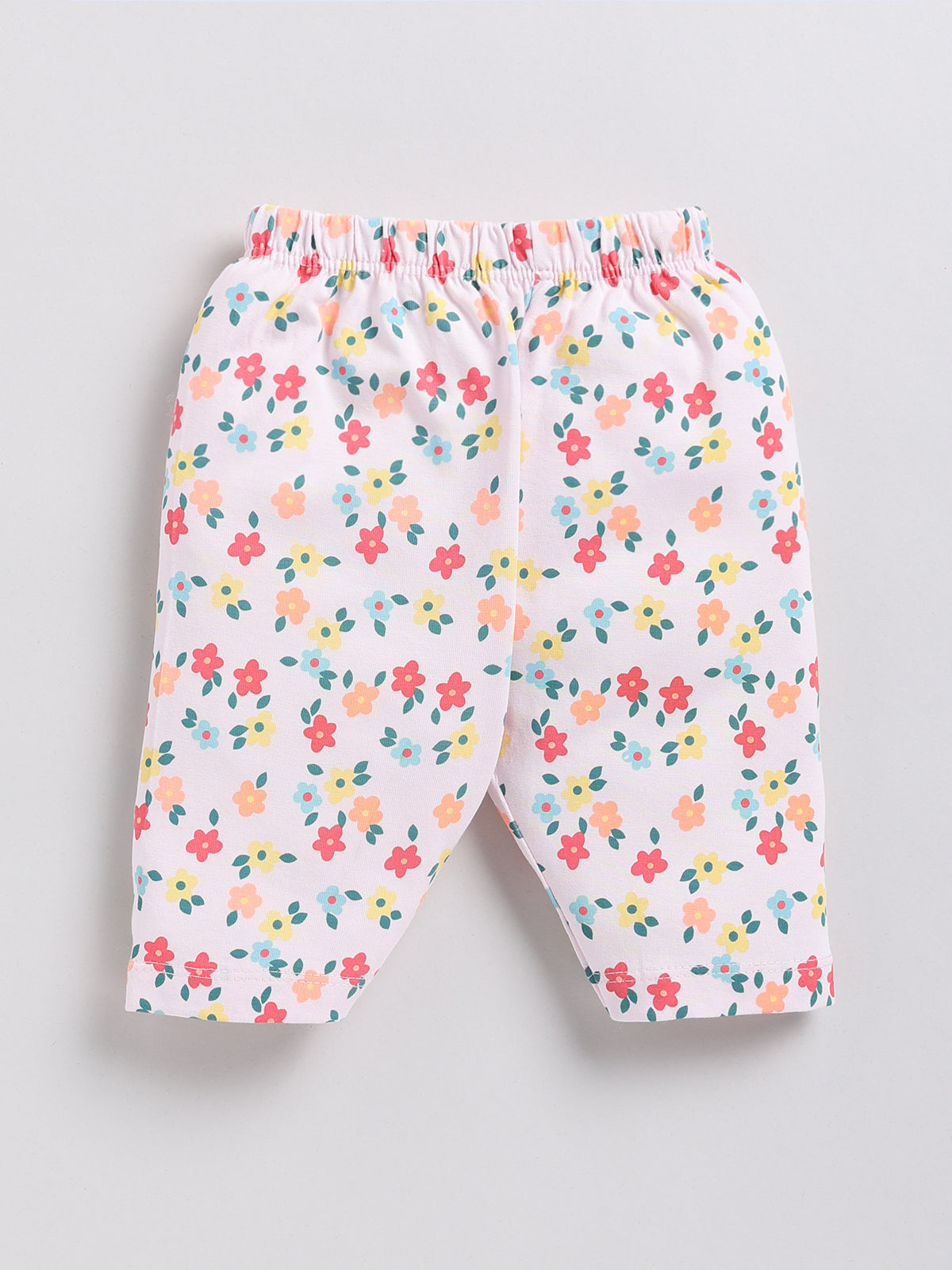 Red Printed Top Capri Set for Girls by Annie
