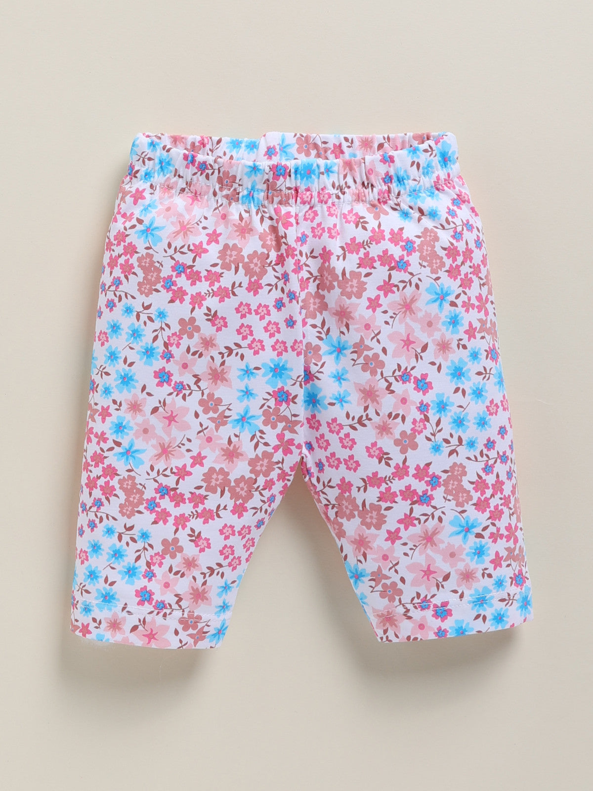 Light Pink Printed Top Capri Set for Girls by Annie