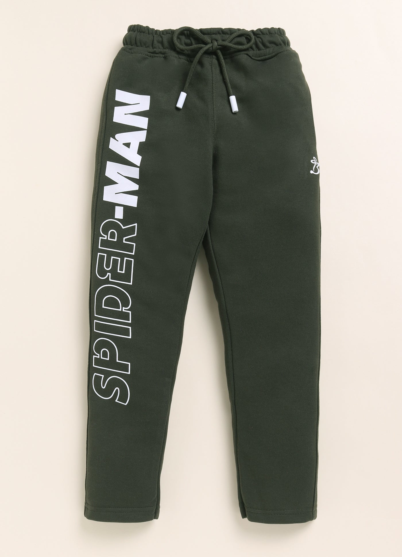 M.Green Spider Man Printed Joggers for Boys by Biskid
