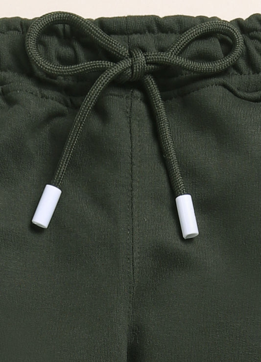 M.Green Spider Man Printed Joggers for Boys by Biskid