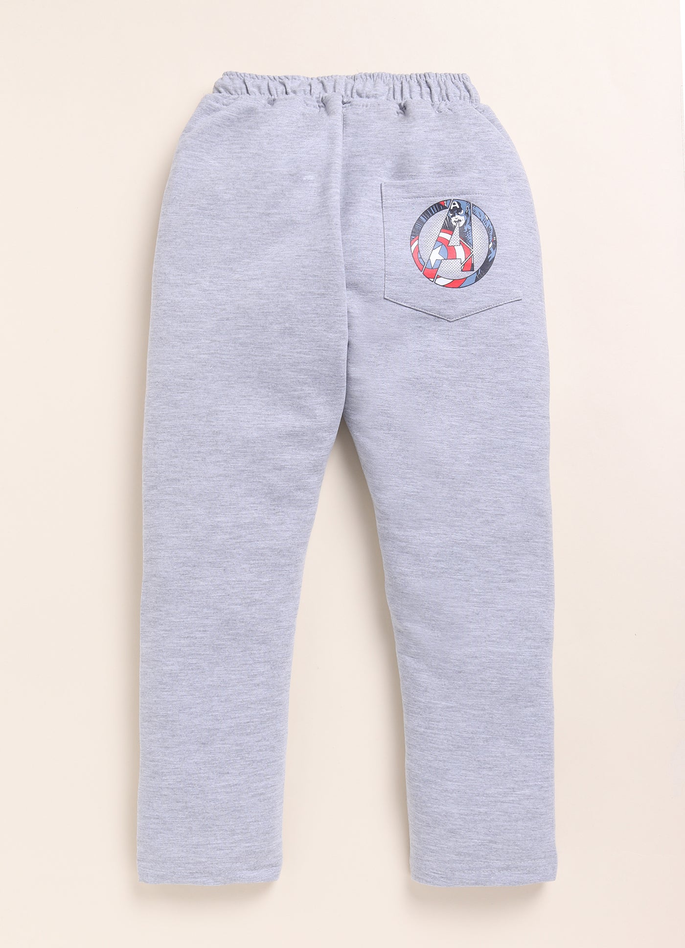 Melange Marvel Printed Joggers for Boys by Biskid