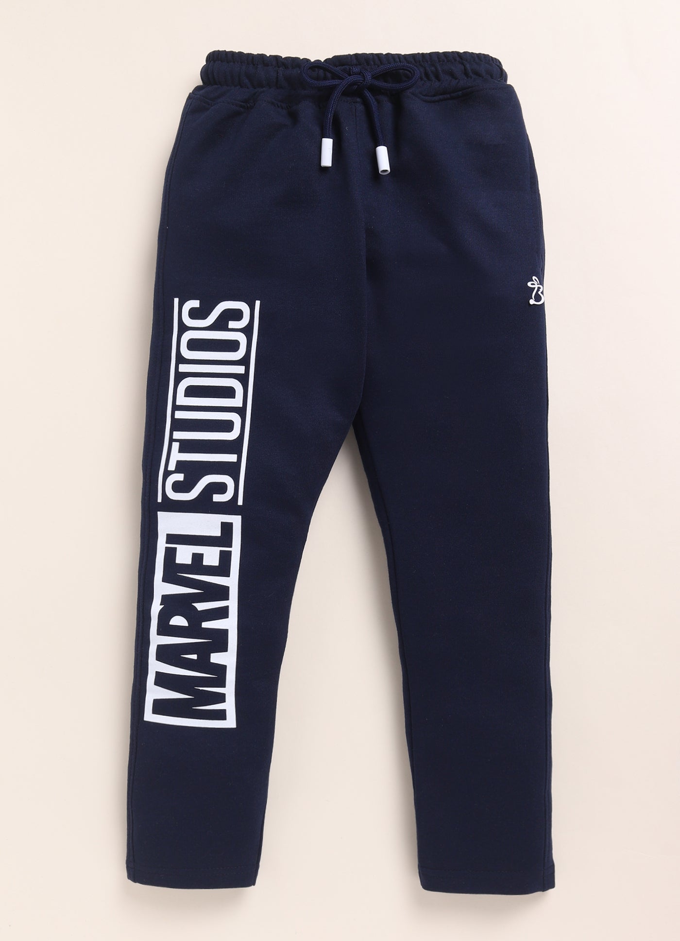 Navy Spider Man Printed Joggers for Boys by Biskid