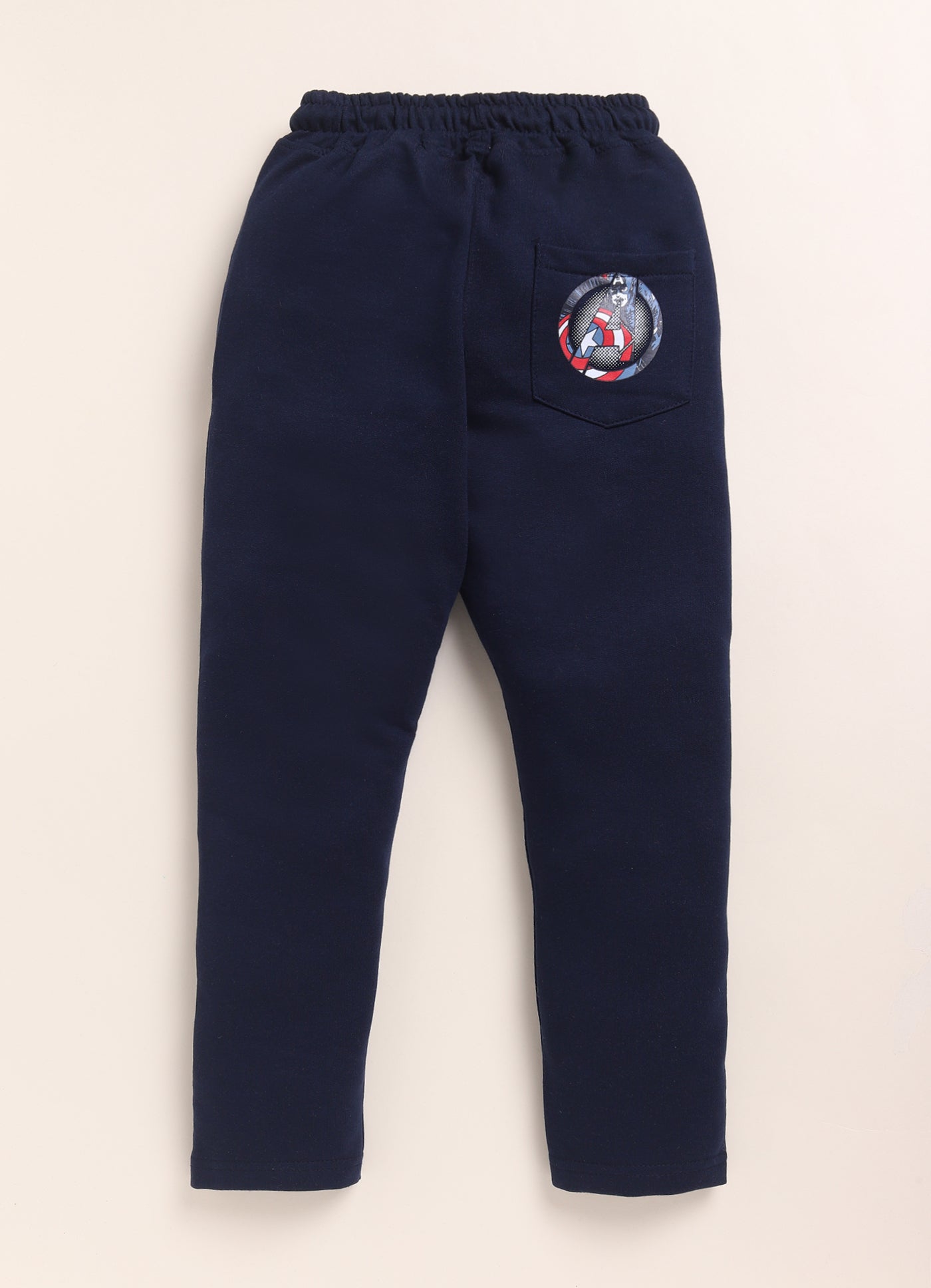 Navy Spider Man Printed Joggers for Boys by Biskid