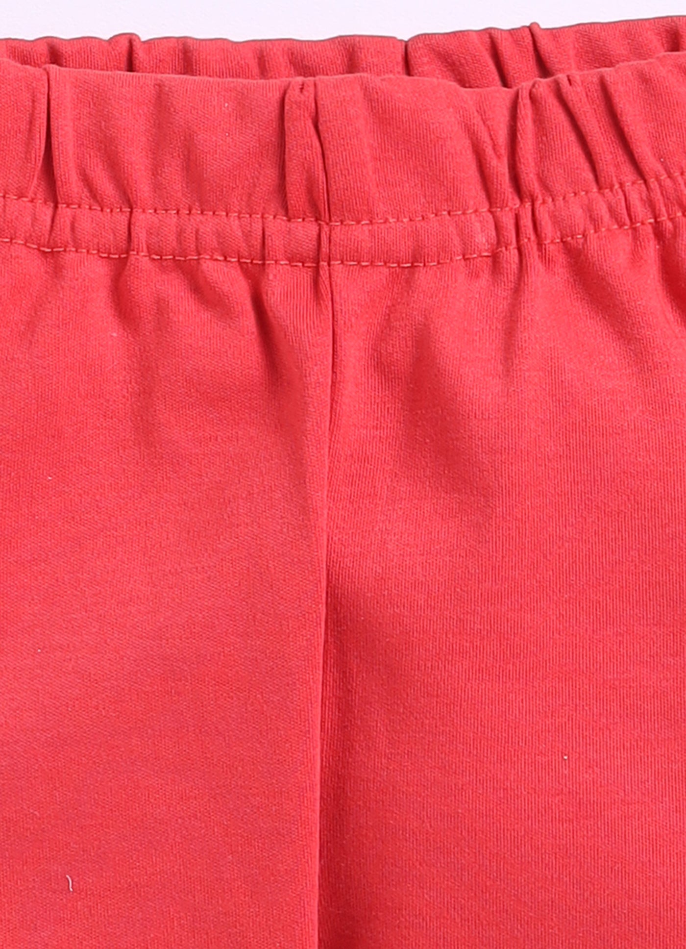 Red Love Shape Floral Stripes Top Capri Set for Girls by Annie
