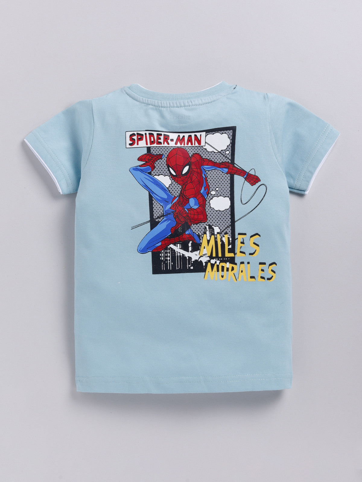 Blue Spider Man Solid T-Shirt for Boys by Biskid