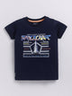 Blue Printed T-Shirt for Boys by Biskid