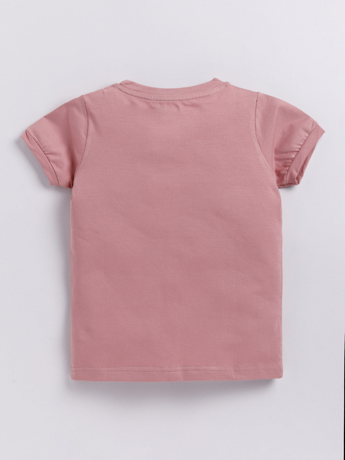 Peach Printed T-Shirt for Boys by Biskid