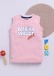 Light Peach Printed T-Shirt for Boys by Biskid