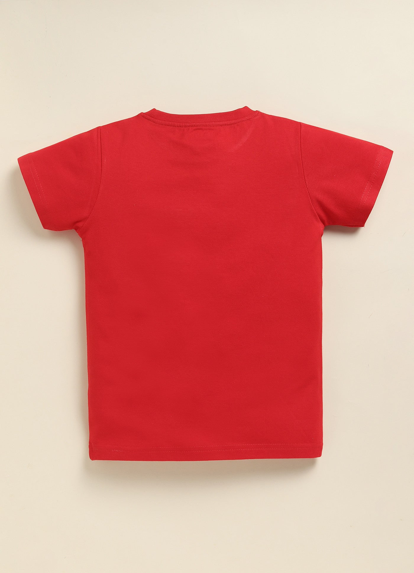 Red Printed T-Shirt for Boys by Biskid