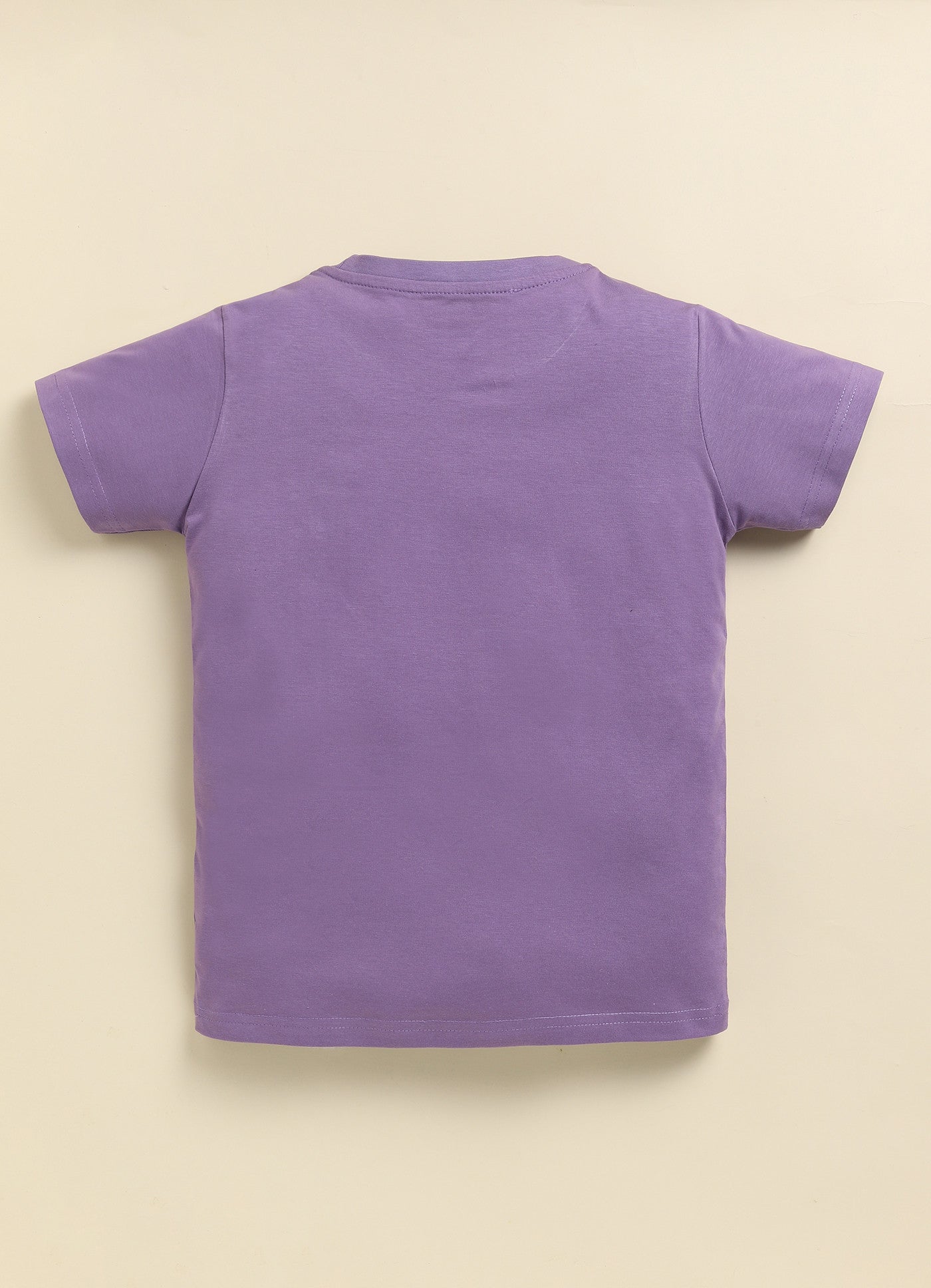 D.Purple Printed T-Shirt for Boys by Biskid