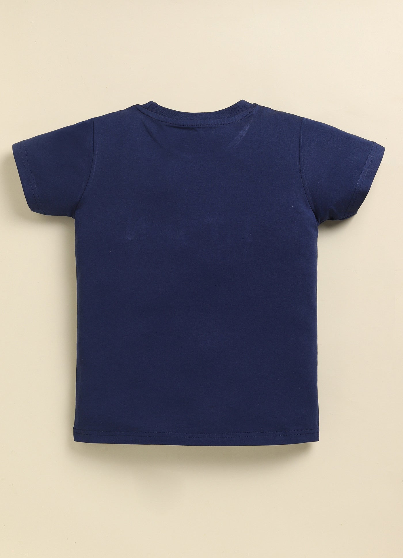 Navy Printed T-Shirt for Boys by Biskid