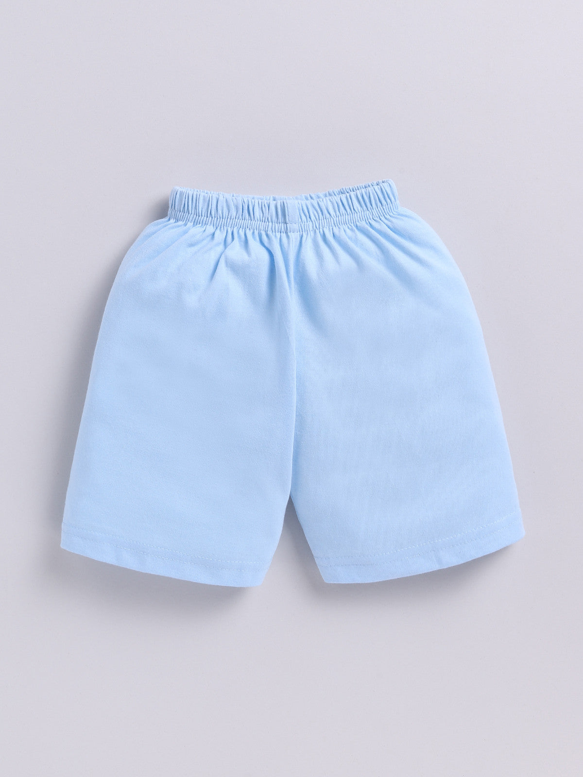 Sky Blue Printed Double Top Pant for Boys by Todos