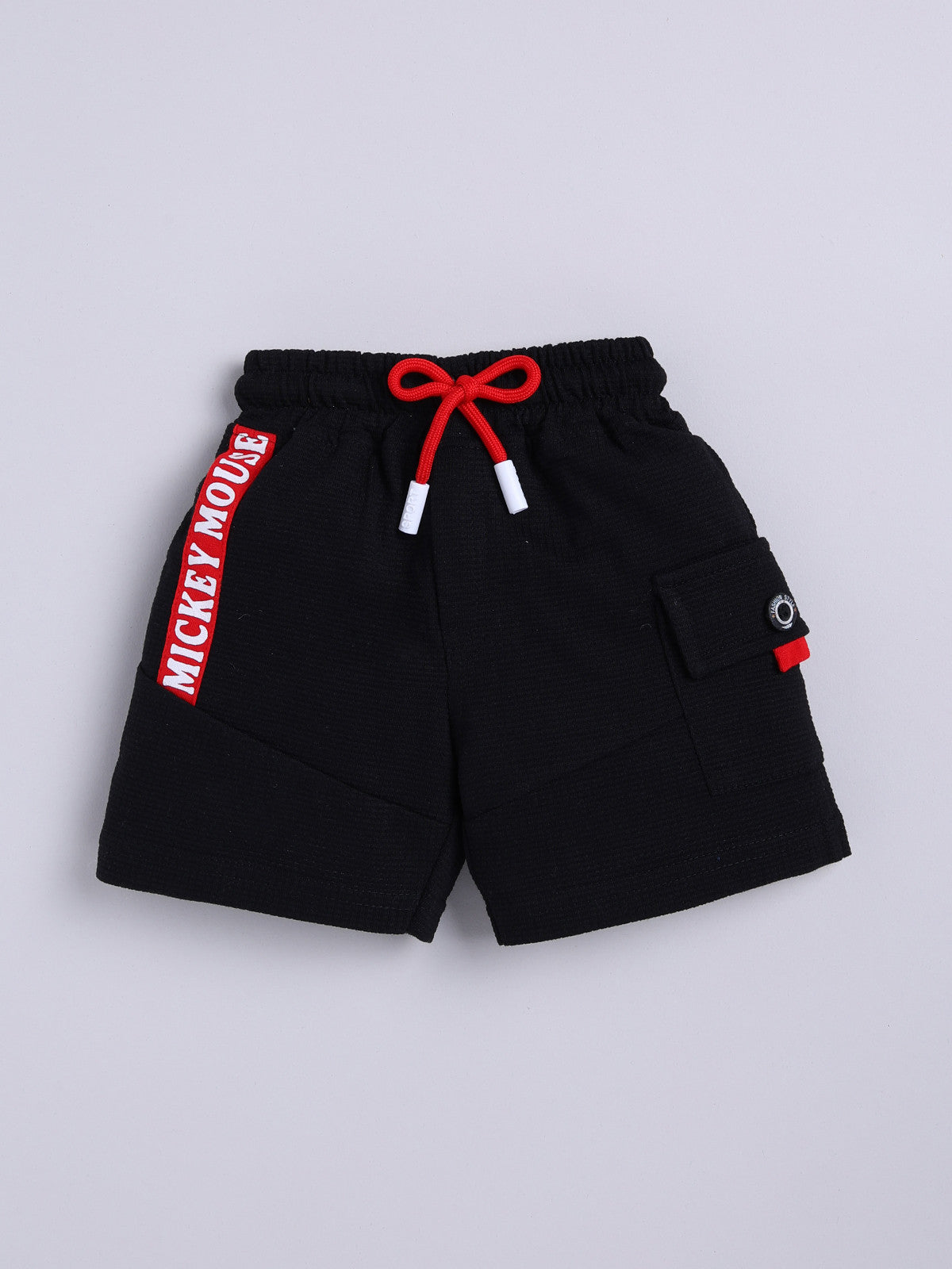 Red Micky Printed T-Shirt Pant Set for Boys by Uno Kids