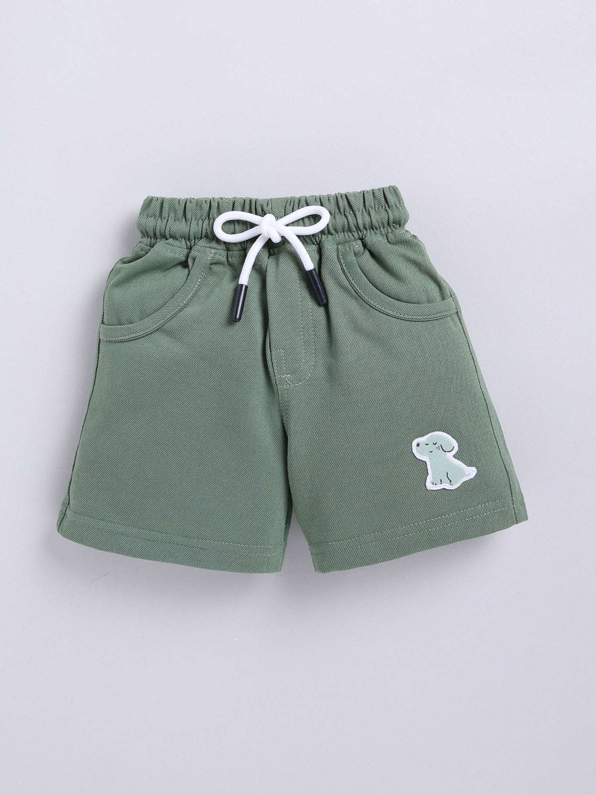 Green Printed T-Shirt Pant Set for Boys by Uno Kids