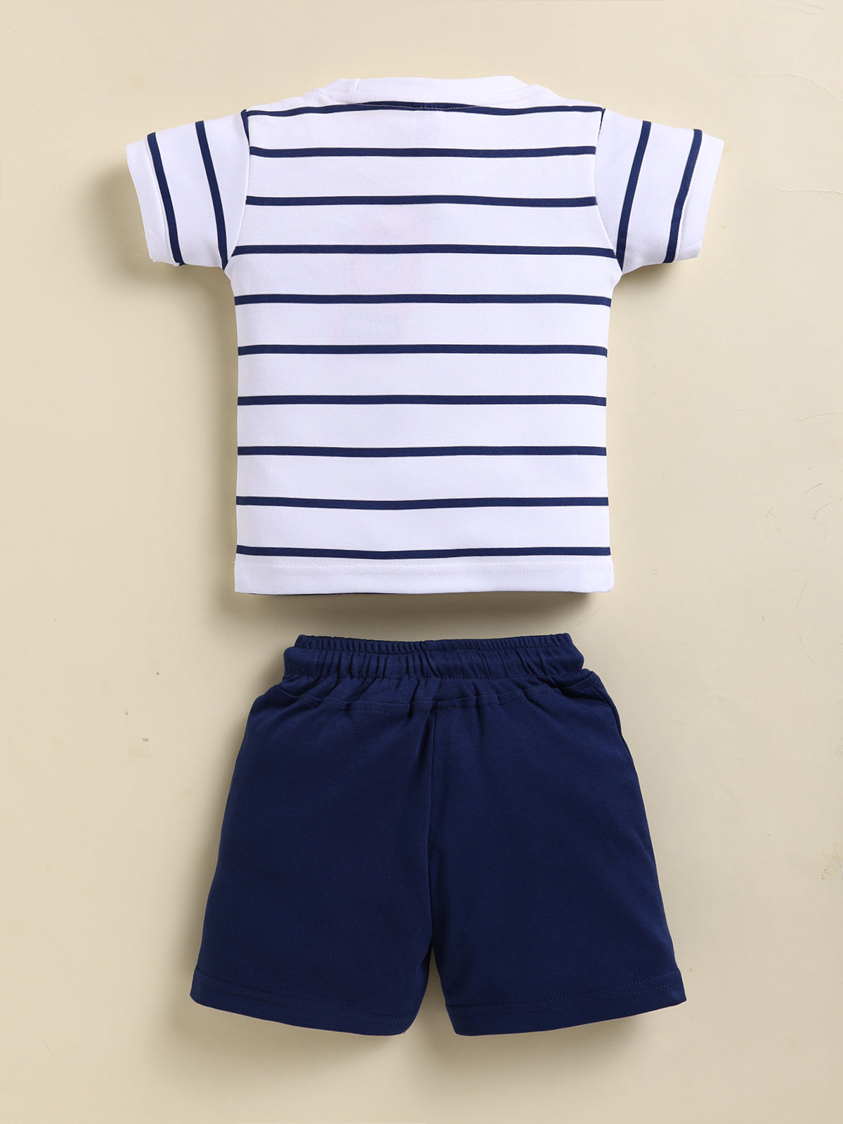 Blue Stripes T-Shirt Pant Set for Boys by Uno Kids