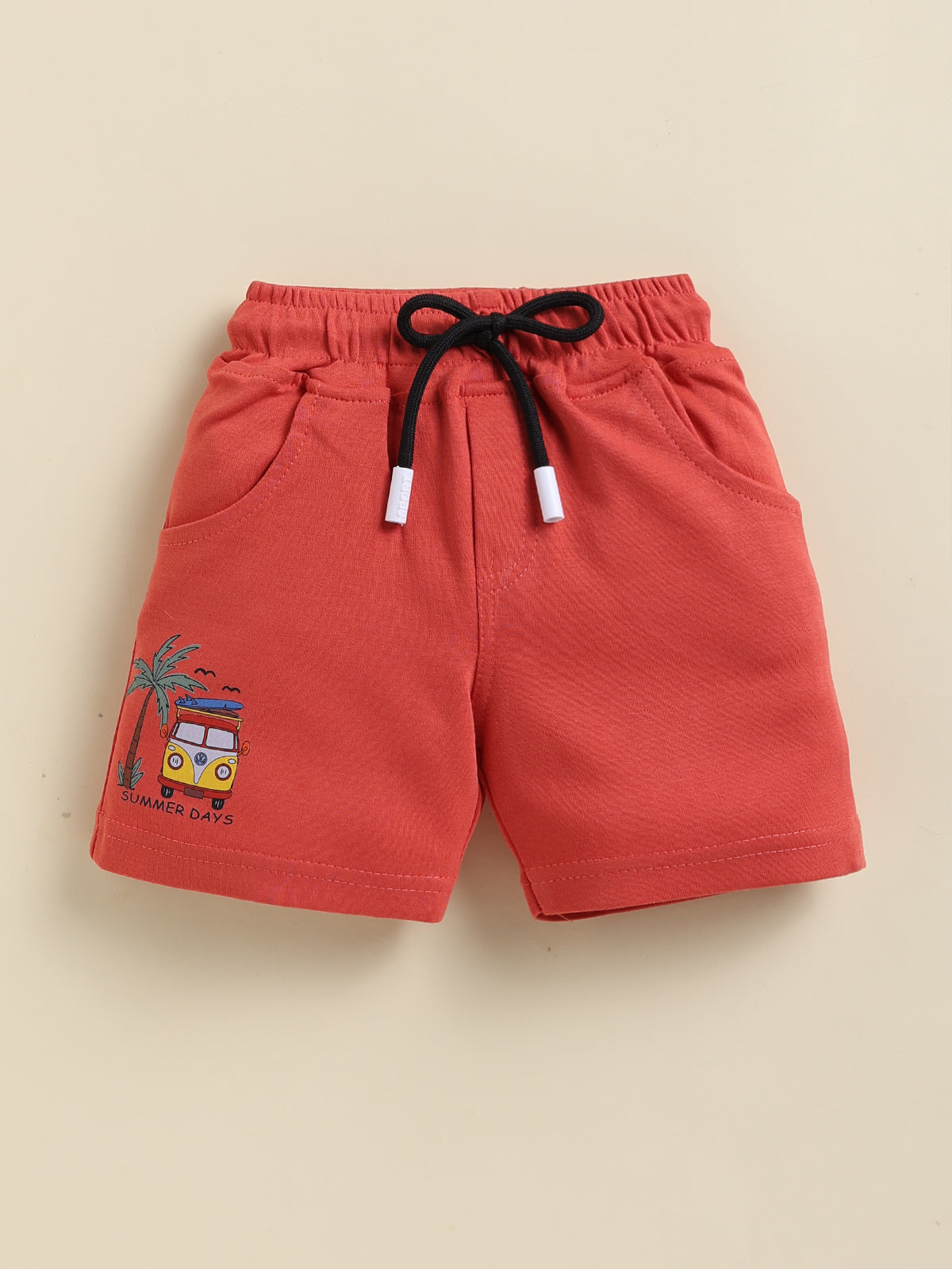 Red Stripes T-Shirt Pant Set for Boys by Uno Kids