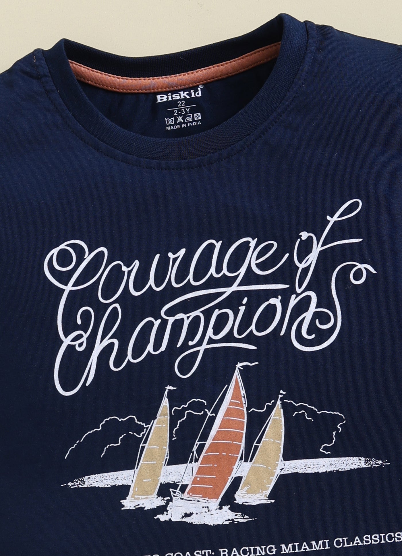 Biskid Boys "Courage of Champions" Sailboat and "EXPLORE THE WORLD" Graphic Short-Sleeve T-Shirt Combo (Pack of 2)