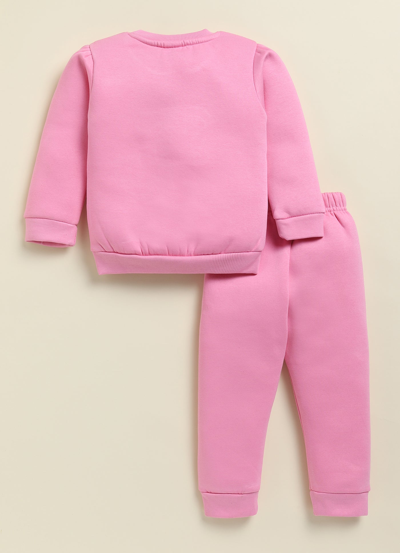 Annie Kids Fleece Knit to Knit Full Sleeves Lovley Day printed Winterwear Sweatshirts & Pant