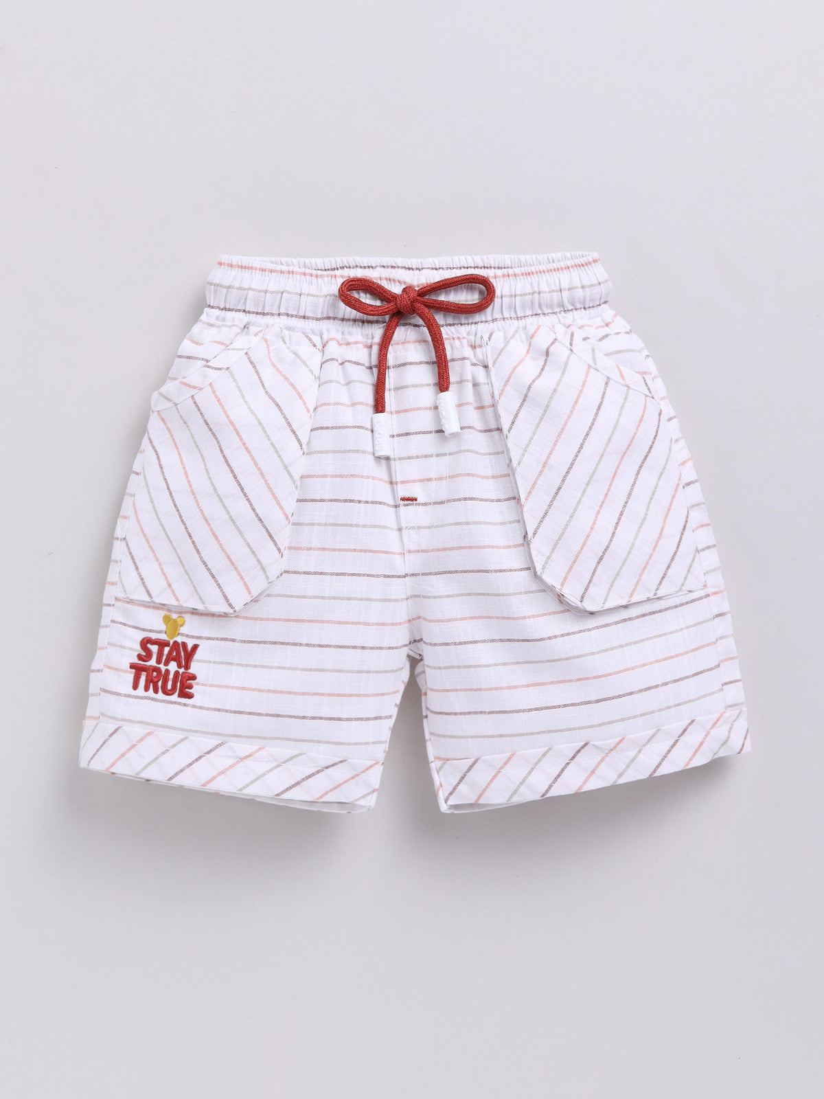 Brown Micky Printed T-Shirt Pant Set for Boys by Uno Kids