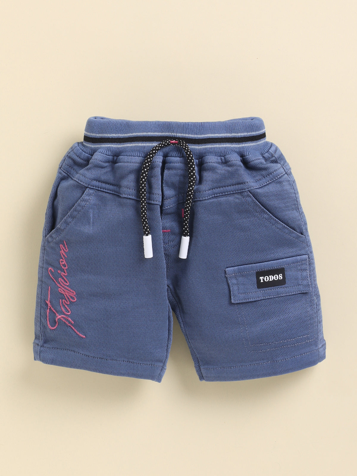 Blue Printed T-Shirt Pant Set for Boys by Todos