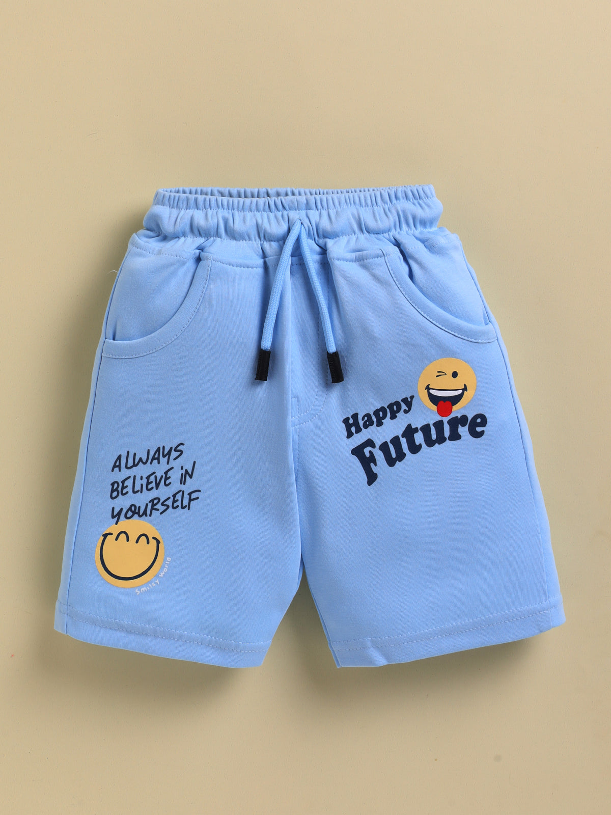 Blue Printed T-Shirt Pant Set for Boys by Uno Kids