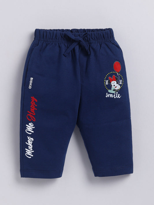 Navy Micky Solid Capri for Girls by Biskid