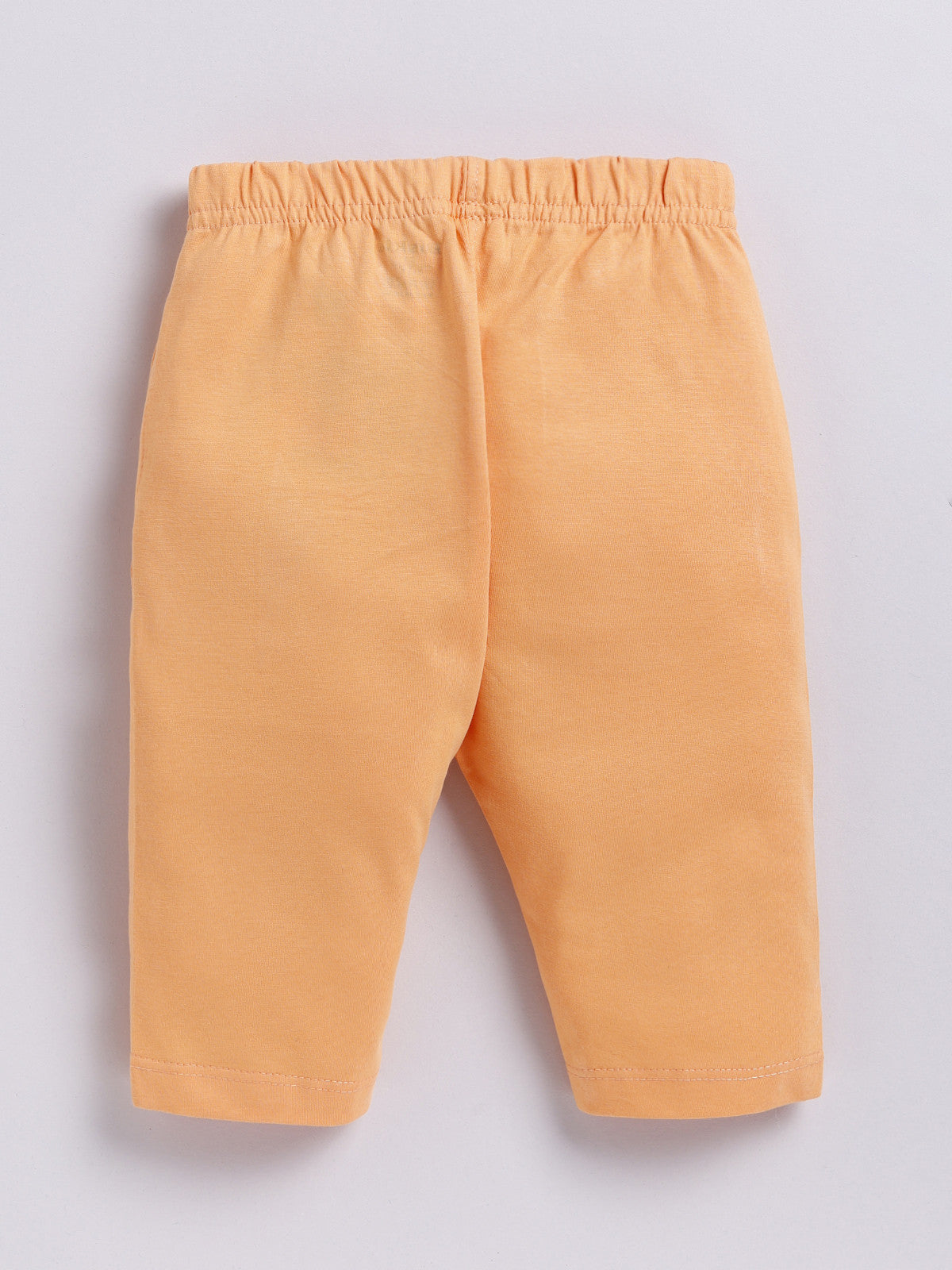 Orange Donald Duck Solid Capri for Girls by Biskid